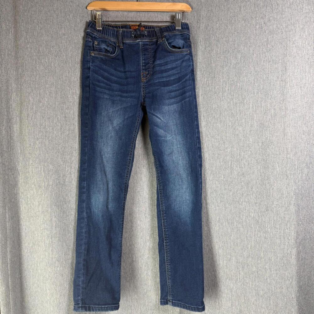 7 For All Mankind Kids Size 10 Dark Wash Elastic Waist Pull-on‎